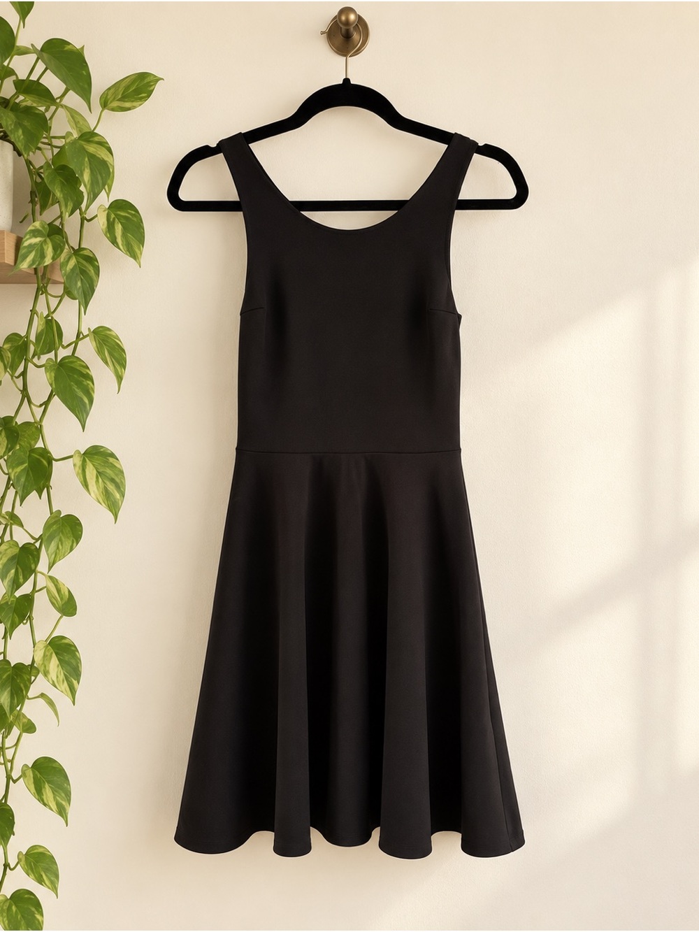 Hollister Black Fit & Flare Skater Dress XS